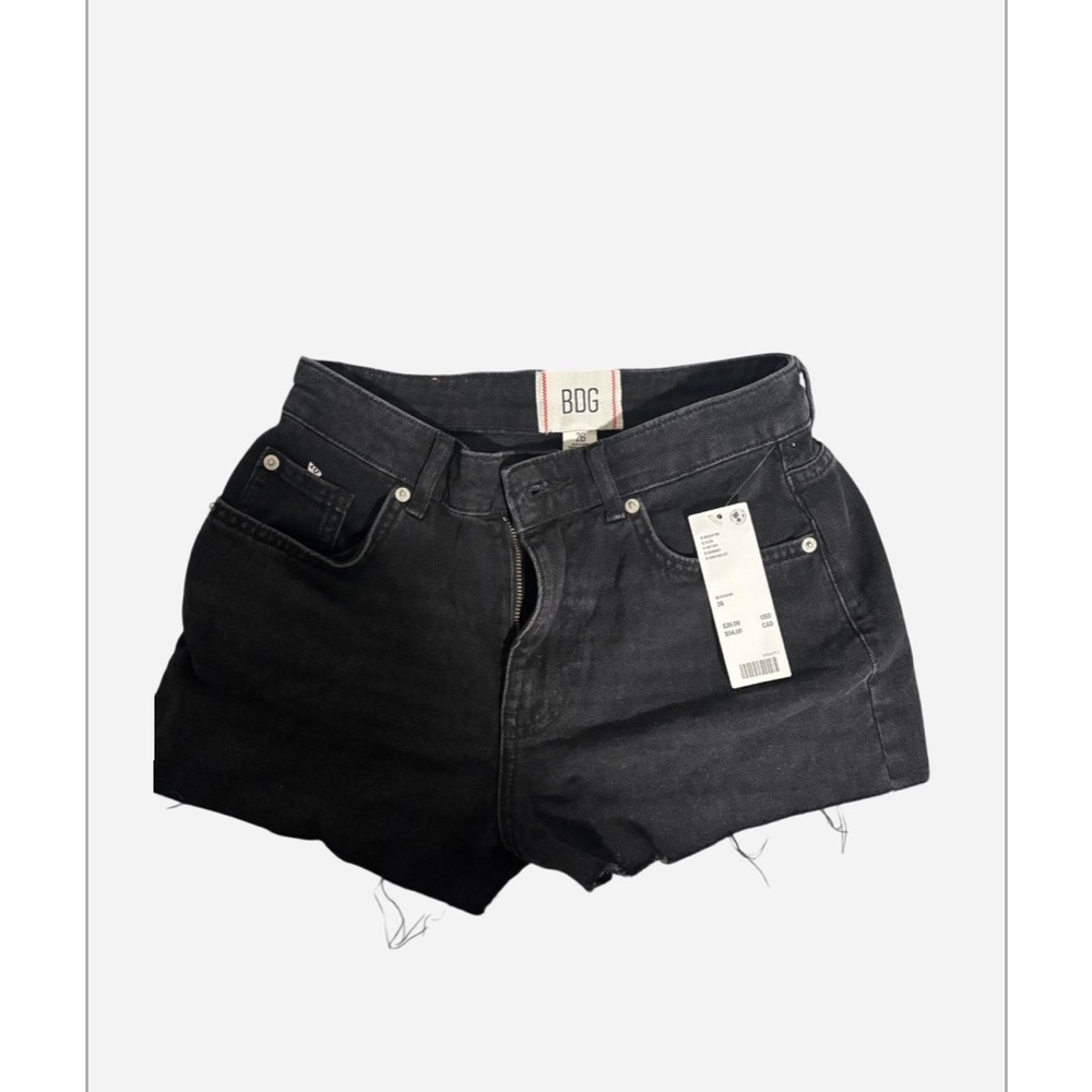 BDG Women Dark Grey Denim Shorts